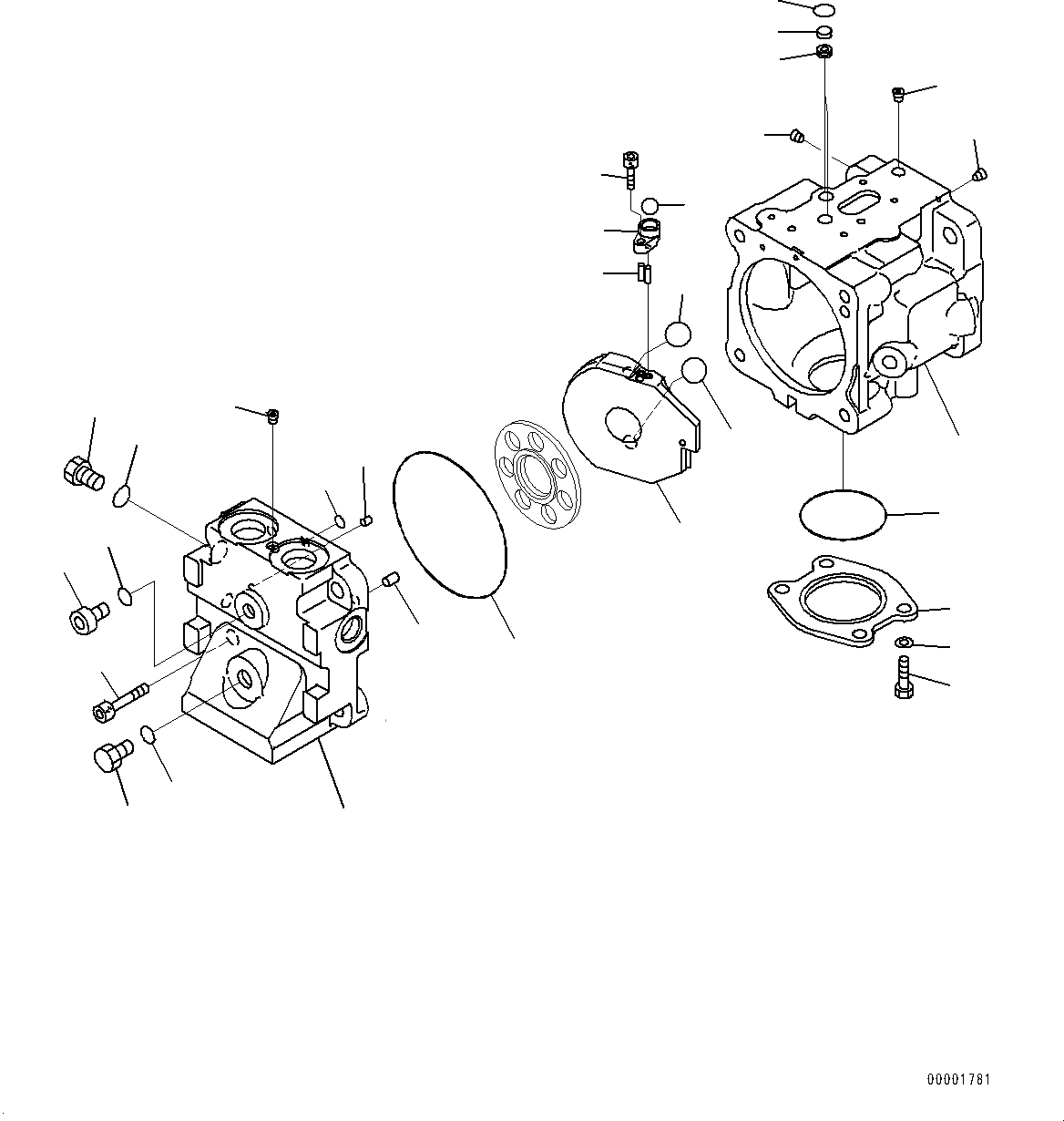 KOMATSU 708-1S-00240 Parts PUMP ASSEMBLY