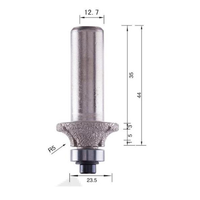 Grinding Masonry Diamond Finger Milling Bit For Quartz 66mm