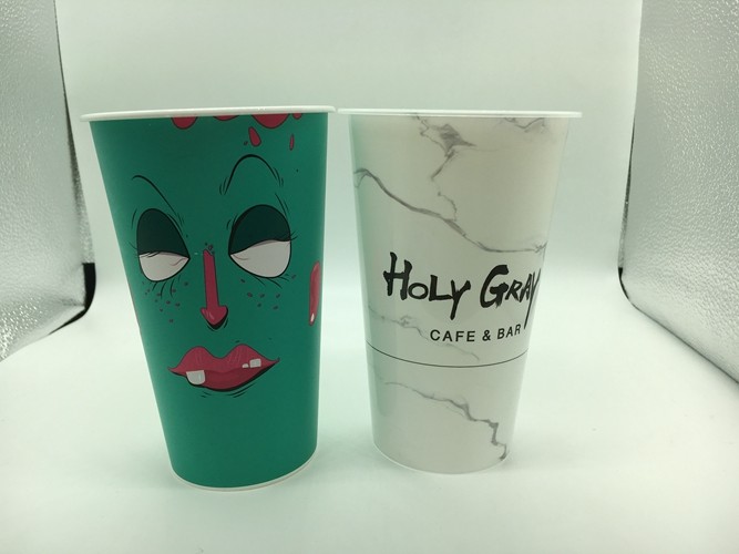 Drinkware Type Pp Iml Cups / Coffee Clear Plastic Milkshake Cups