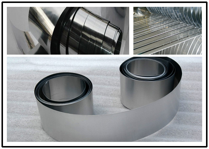 0.07mm * 10mm Pure Nickel Strip , Nickel 200 Plate Nickel 200 Sheet for Battery