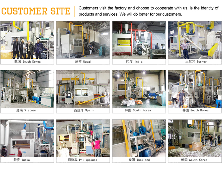 Recycling Plant 85kw Waste Aluminum Foil Film Recycling Machine with Grinding Machine