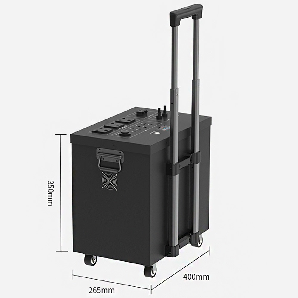 High Capacity Rechargeable Portable Power Station 2500Wh Capacity Pure Sine Wave