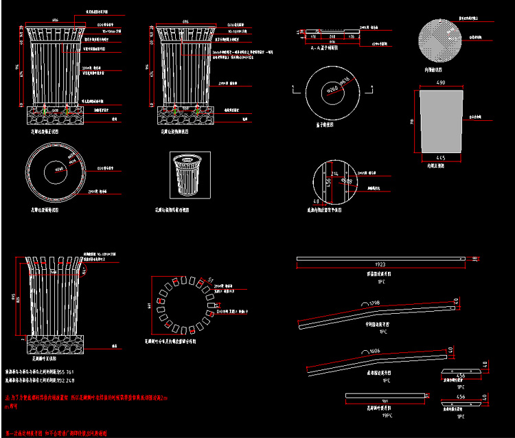Round 50l stainless steel garbage can stand