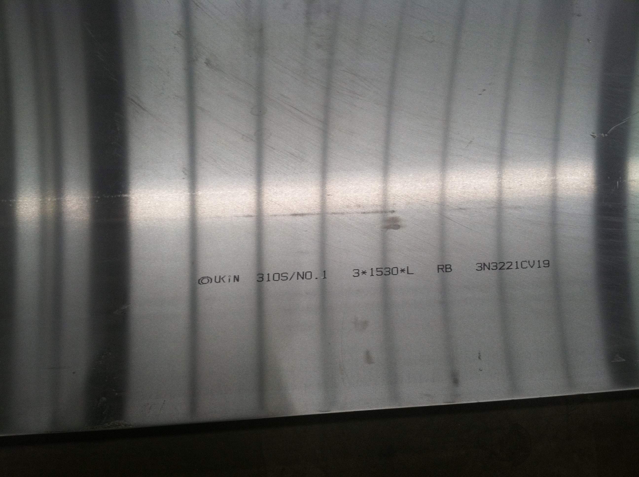 310s stainless steel metal sheet , ss sheet 310S astm a240 0.5-3mm 2B finished