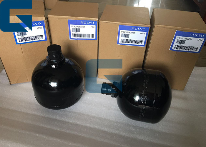 Small Black Volv-o Accumulator , L120F Volv-o Loader Parts With Max 30MPA VOE17258313