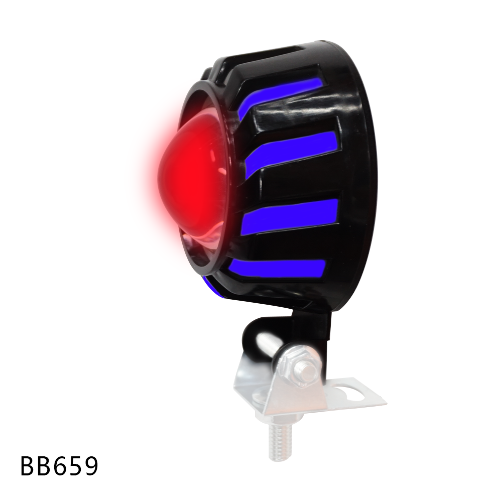 12W White Blue Red High Bright Motorcycle Headlight LED Work Light