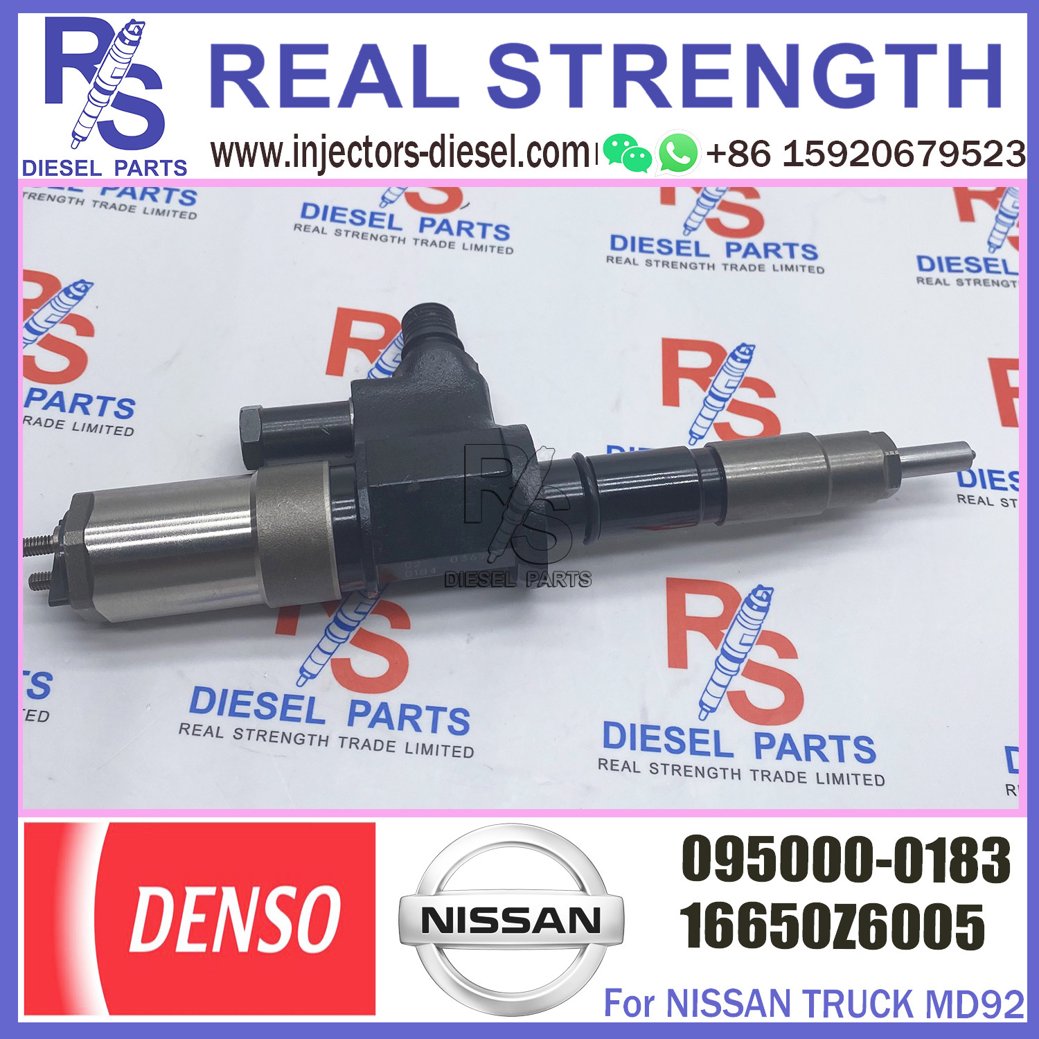 Diesel Common Rail Fuel Injector 095000-0180 095000-0183 095000-0184 For NISSAN TRUCK MD92 16650-Z6005