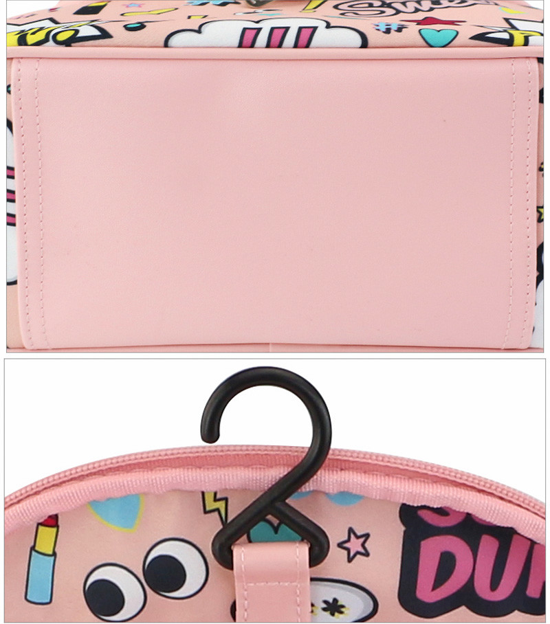 Portable Travel Oxford Waterproof Cosmetic Hanging Bag