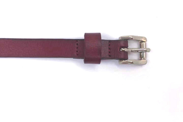 Modern Studded Ladies Skinny Leather Belts Punk 0.55'' Width Zinc Alloy Buckle