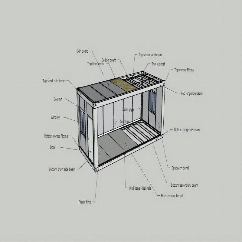 40ft Luxury Container House A Prefabricated Shop Solution with Eco Friendly Features