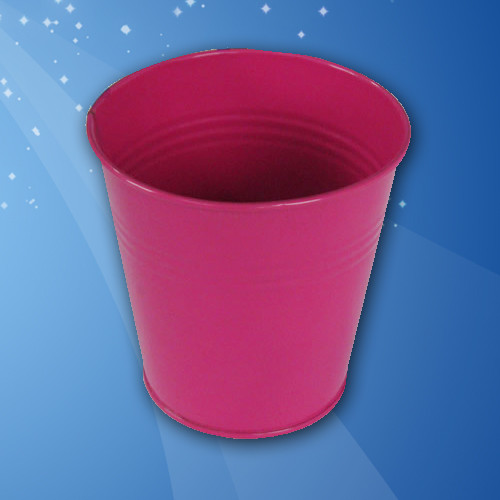 Decorative Metal Wine Bucket Household Cleaning Galvanized Pail With Handle