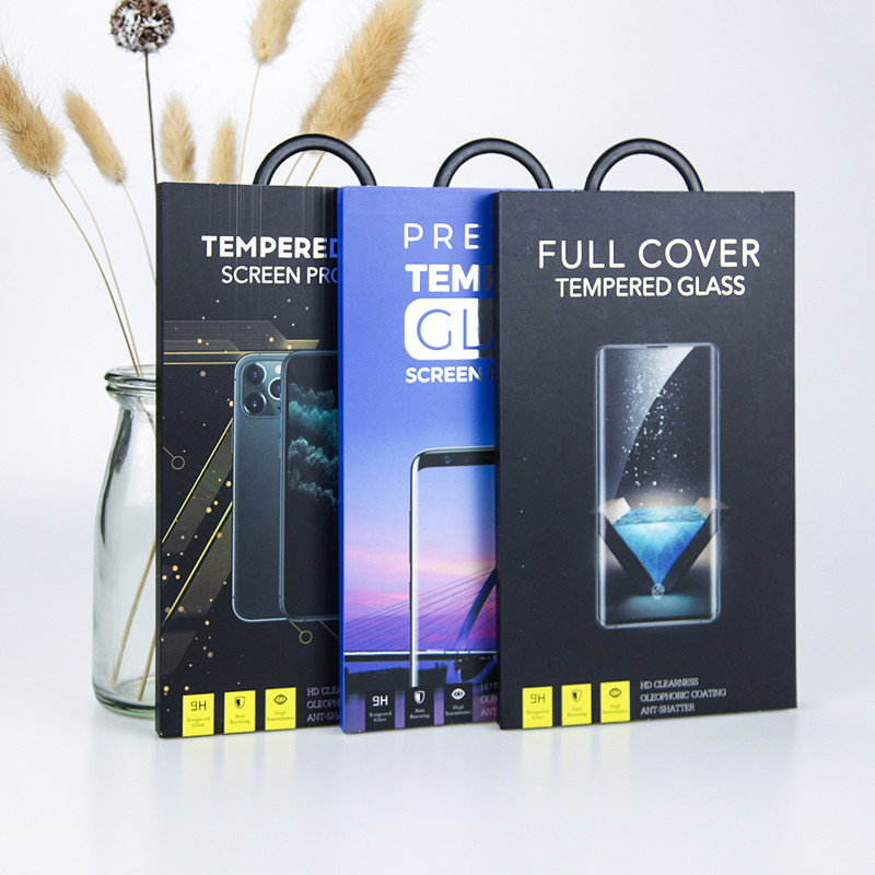Colorful Electronic Screen Protector Packaging Box With Handle