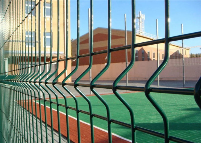 PVC Coated Welded Wire Mesh Fencing With Post Height 1.2m To 2.4m