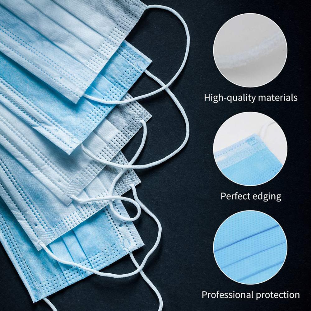 Fliud Resistant Disposable Face Mask Odourless Anti Pollution FDA / CE Approved