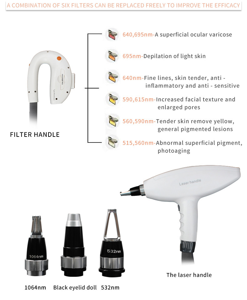 CE ISO Laser Multifunction Beauty Machine M22 IPL Hair Removal Skin Rejuvenation Machine