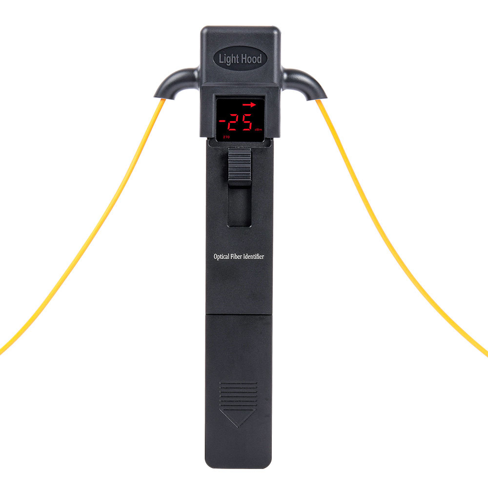 Black Metal Live Optical Fiber Identifier OFI Cable Patch Cord Tester FTTX Tool