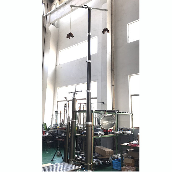 6m CCTV poles/pneumatic telescopic mast/telescoping mast/aluminum telescopic mast