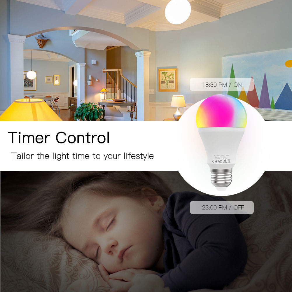 7W9W10W Color Changing Light Bulb E27 E26 110V220V