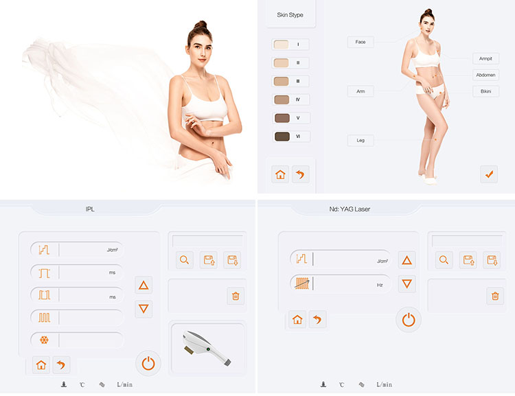 Switched Nd Yag Laser IPL SHR Elight Machine Hair Removal Skin Rejuvenation