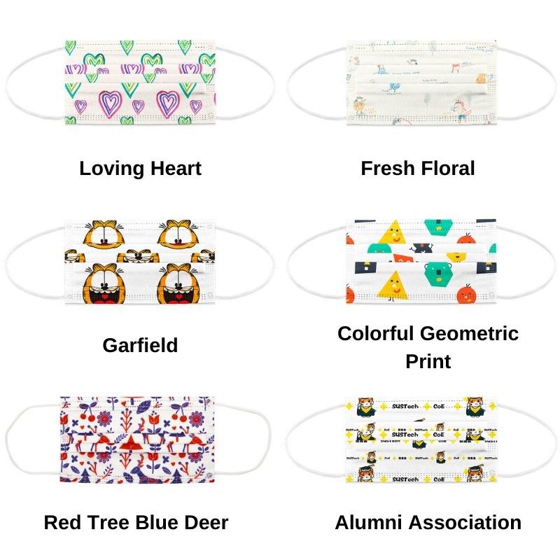 Manufacture Wholesale High Quality Children Kids Mask Disposable 3ply Cartoon Custom Design Printed Color Face Mask for Kids