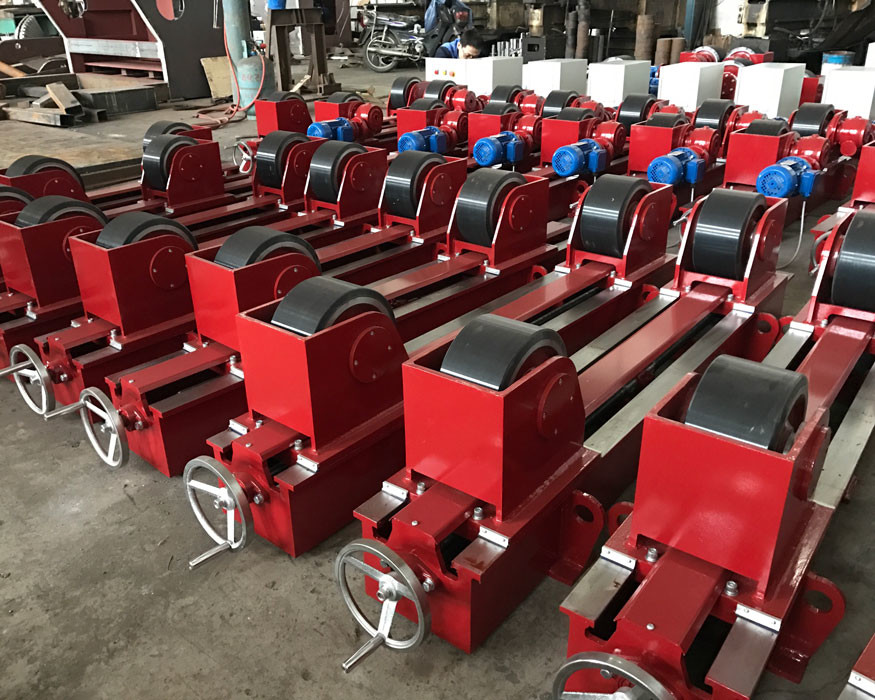 5 Ton Conventional Welding Rotator 3500mm Diameter For Pipe With PU Wheel