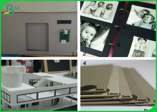 Recycled Material 1.5MM Grey Carton Gris For Making Packing Gift Box