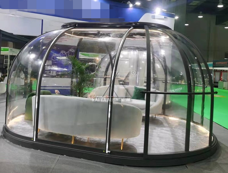 4.5mX6m Transparent Dome Glamping Tent For Outdoor Entertainment