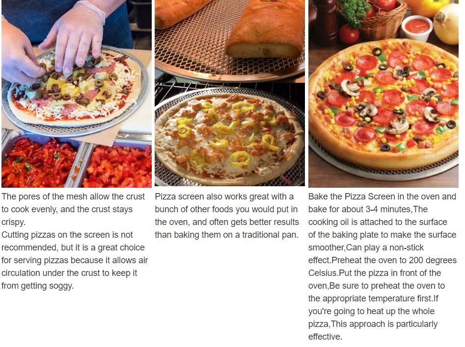 Food Grade Wire Mesh Filter Disc , Stainless Steel / Aluminum Pizza Screen