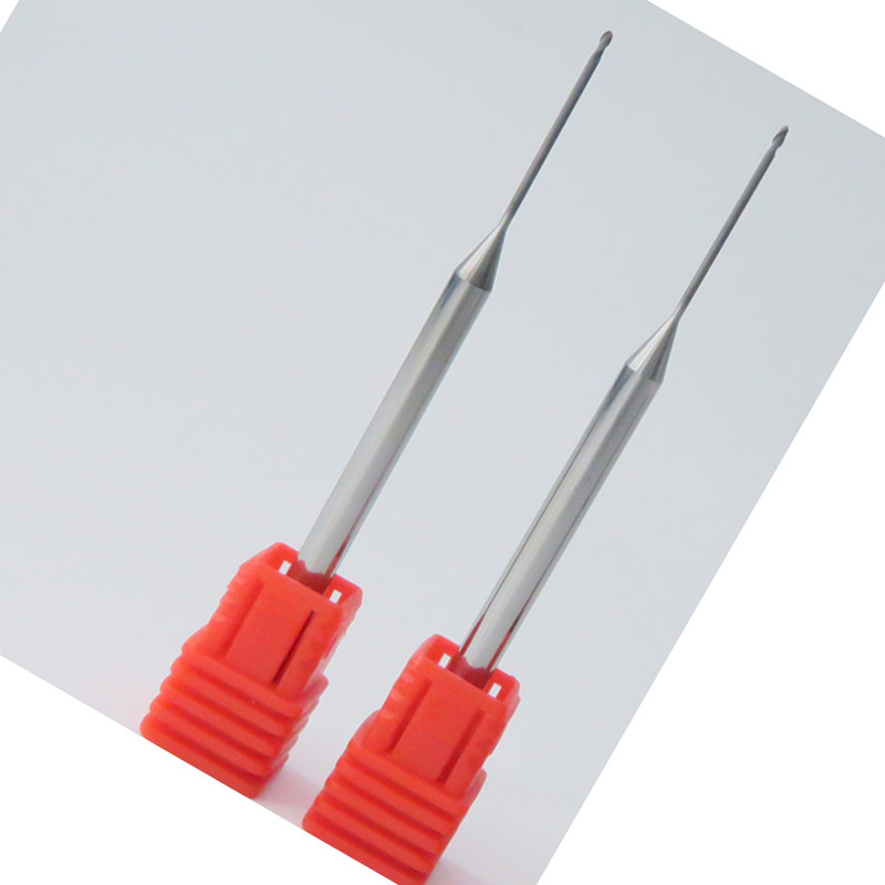 R0.5 Ball Nose Graphite Long Neck End Mills Diamond Coated
