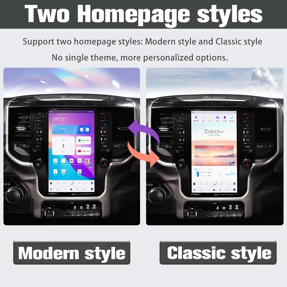 2020-2023 Dodge Ram Android Auto Radio Unit With 11.8 Inch Touch Screen