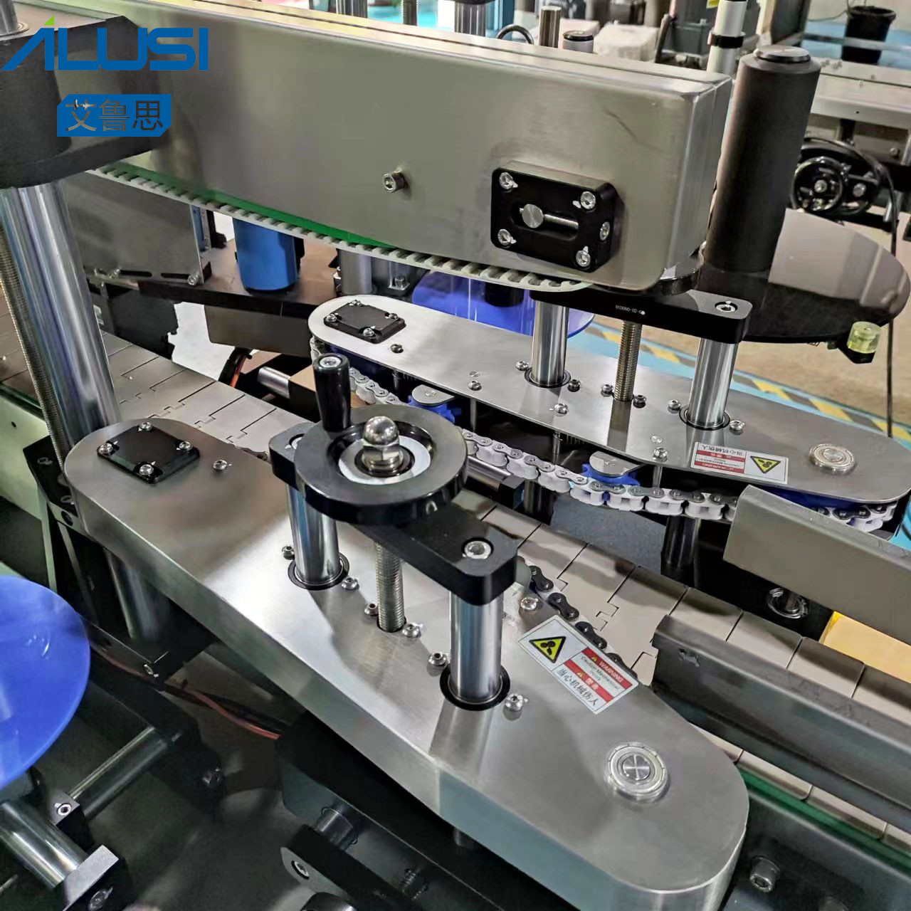 Double Side Flat Bottle Labeling Machine High Speed Pneumatic Automatic