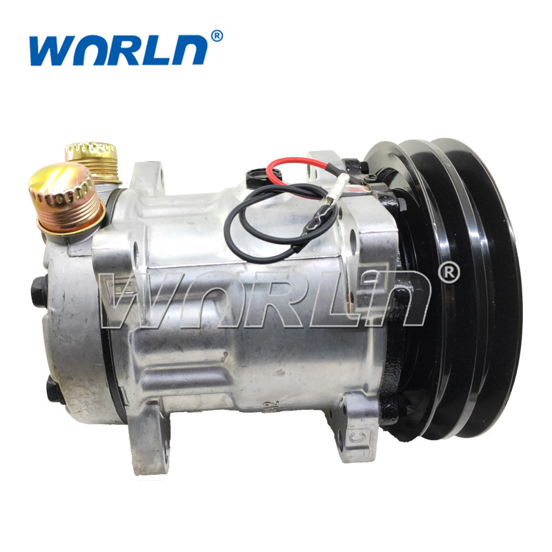 240402 12V TRUCK 709 AutoTruck AC Compressor For 7H15 2PK 152MM New Model