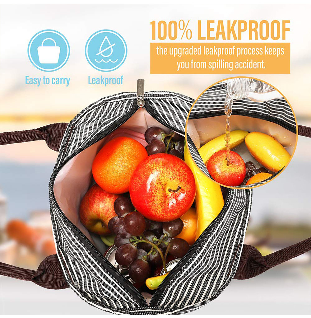 Waterproof Lightweight Large Insulated Lunch Tote
