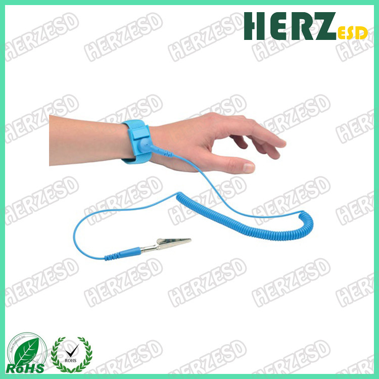 Comfortable Adjustable ESD Safety Strap , Anti Static Wrist Strap Customized Color