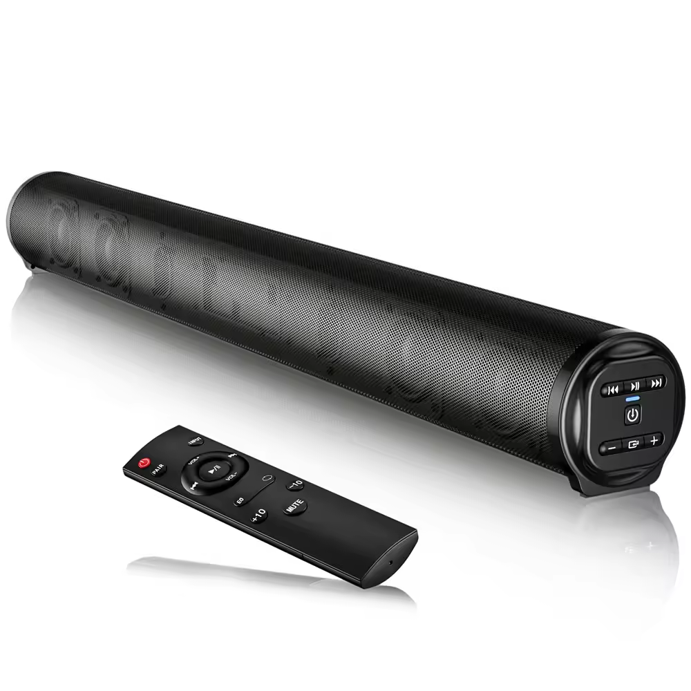 Multimedia Home Theatre System 4 Speakers and Bluetooth Sound Bar with Subwoofer