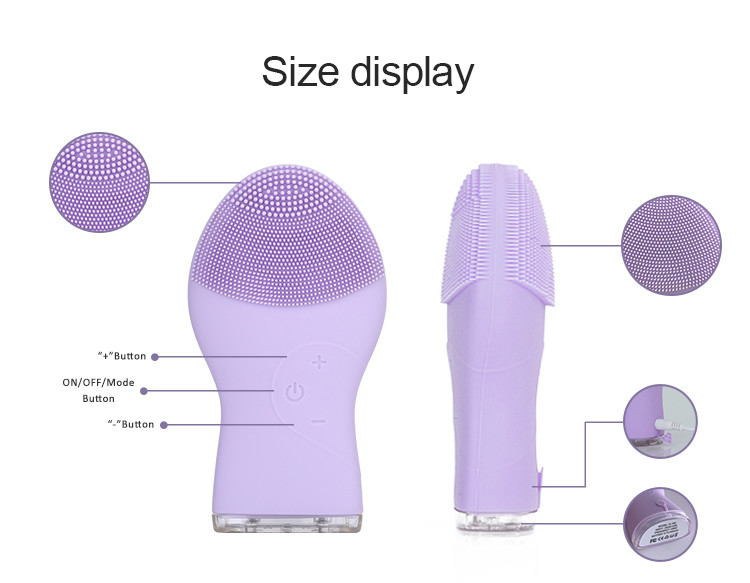 5V Facial Massager Electric Facial Cleanser Pink With FCC