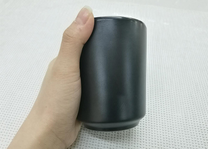Black Color Tea Cup Imitation Porcelain Dinnerware Sets Dia7.6cm H9.2cm Weight 168g