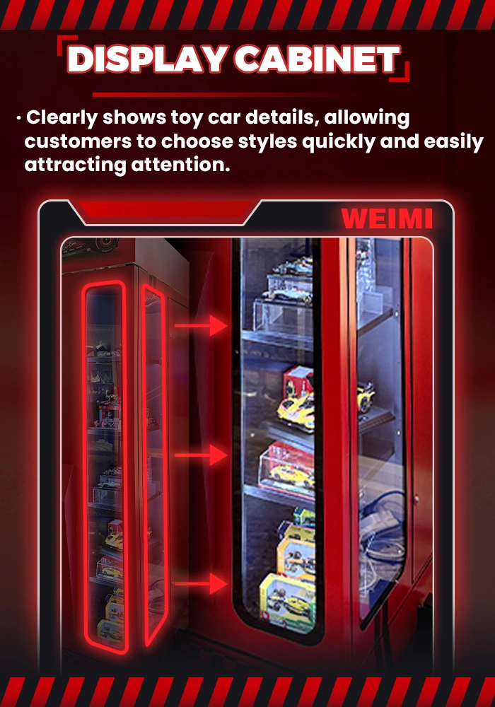 Model Cars Vending Machine with 32-Inch HD Touchscreen Extra Display Cabinet and 24/7 Unmanned Retail Solution