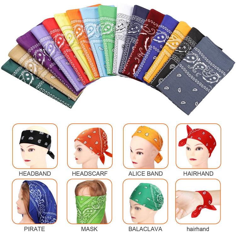 Soft Square Bandana Scarf 55x55cm for Promotional Gift