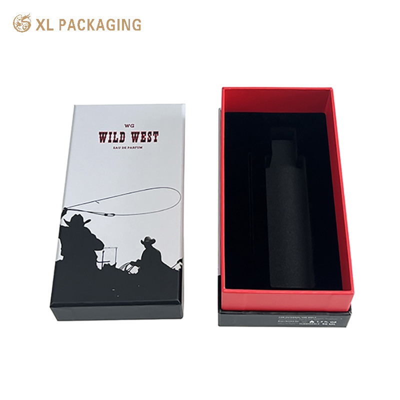 Lid And Base Box Soft Touch Paperboard Gift Box Matte Luxury Packaging Boxes For Perfume
