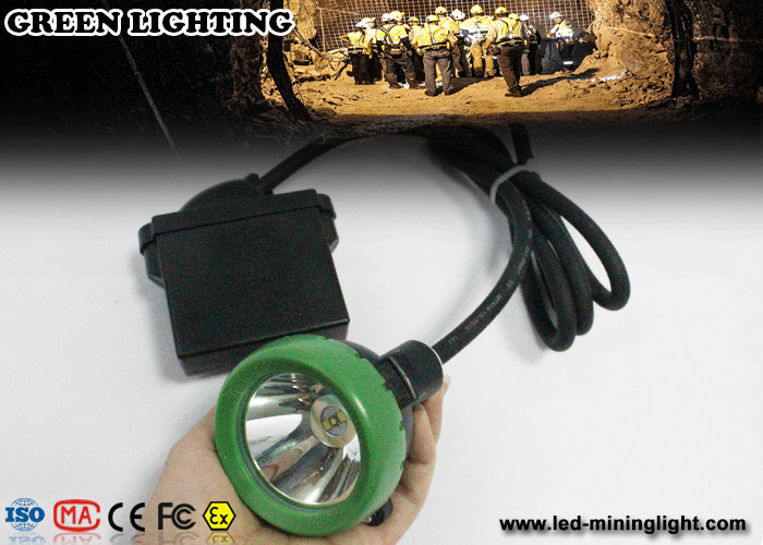 IP68 Waterproof Coal Mining Lights / 12000 Lux Brightness Miners Cap Lamp
