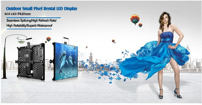 Ultra Slim Stage LED Screens Outdoor P4.81 Video Wall 8 Levels Brightness Adjustment