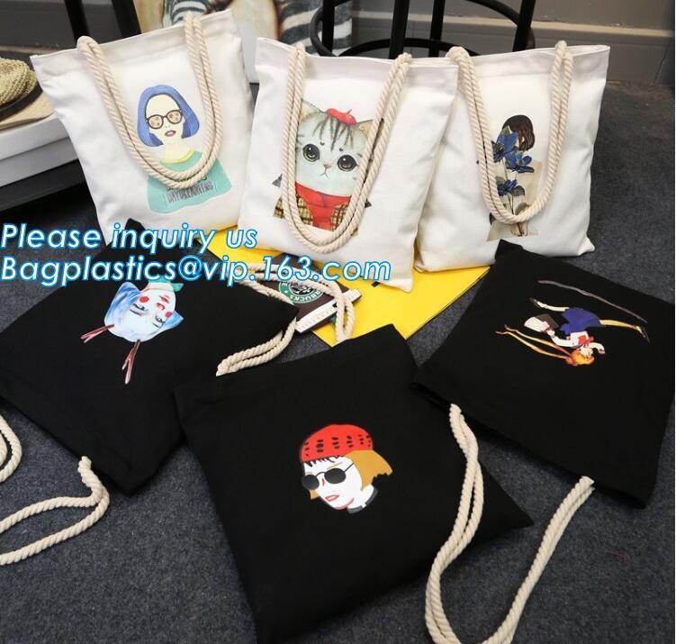 Reusable 100% Cotton Canvas Bag Canvas Tote Bags Convenient Environmentally Grocery Shopping Bags,zipper canvas bag cott