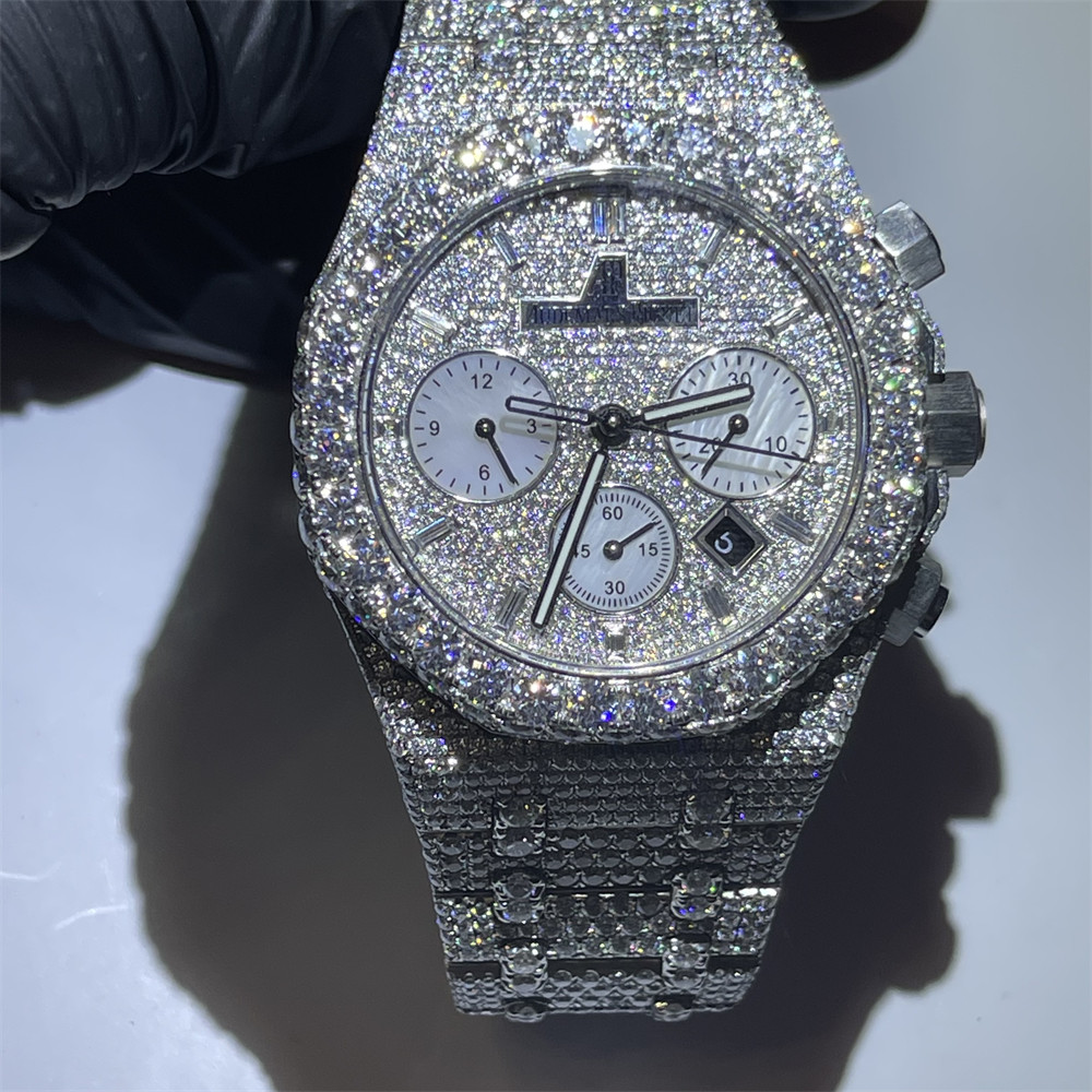 Bocarman Man Moissanite Mechanical Watch For Men 100% Pass The Test Diamond Pen