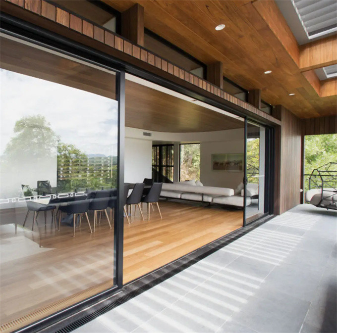 Stainless Steel Screen Netting Sliding Aluminum Lift And Slide Doors For Heavy Duty