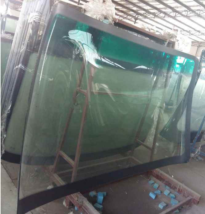 Tempered Auto Glass Windshield , High Performance Bus Windscreen Replacement
