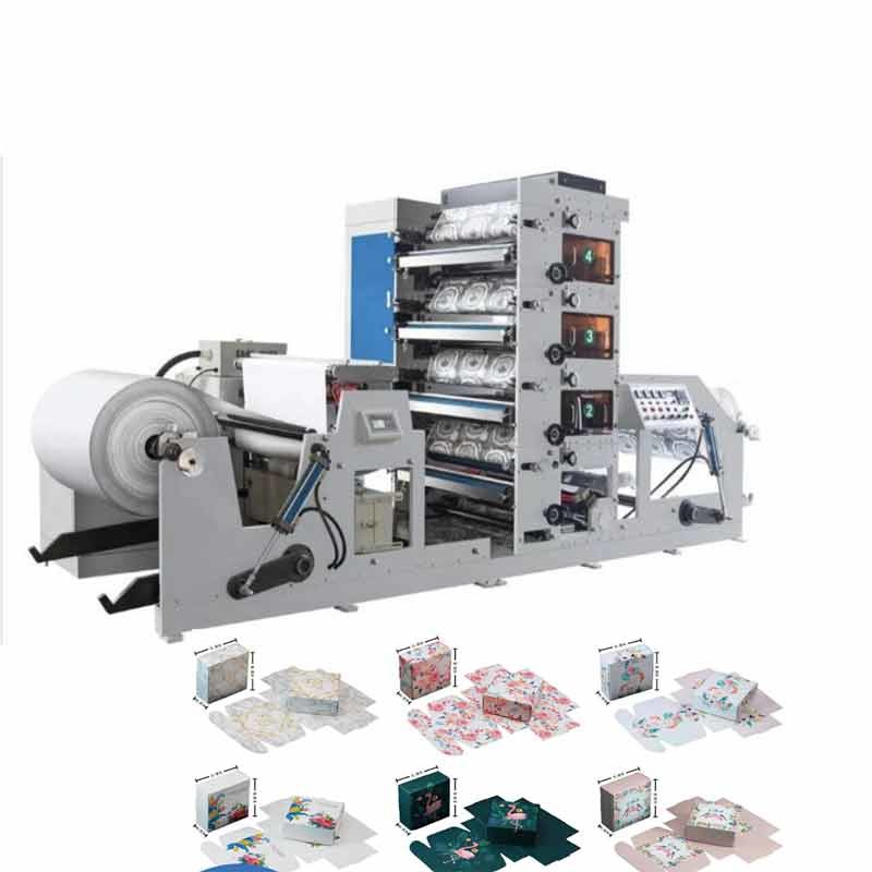 4 Colors 50m-60m/Min Paper Cup Printing Machines Full Automatic