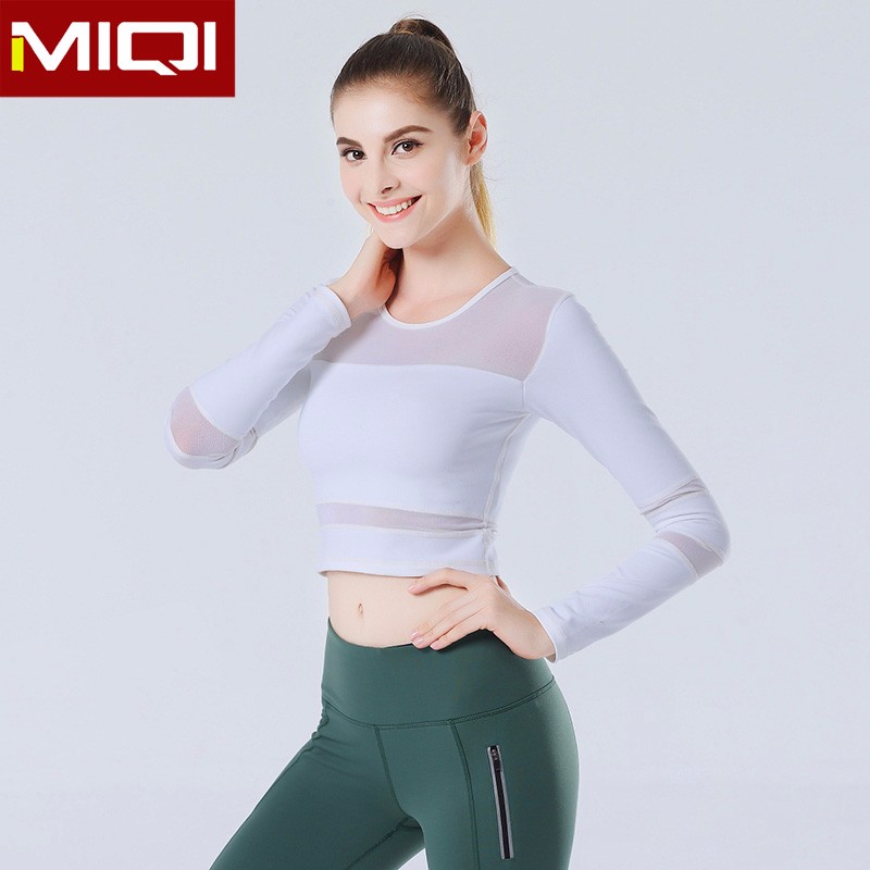 Women Running Workout Gym Sportswear Black 310gsm Yoga Long Sleeves