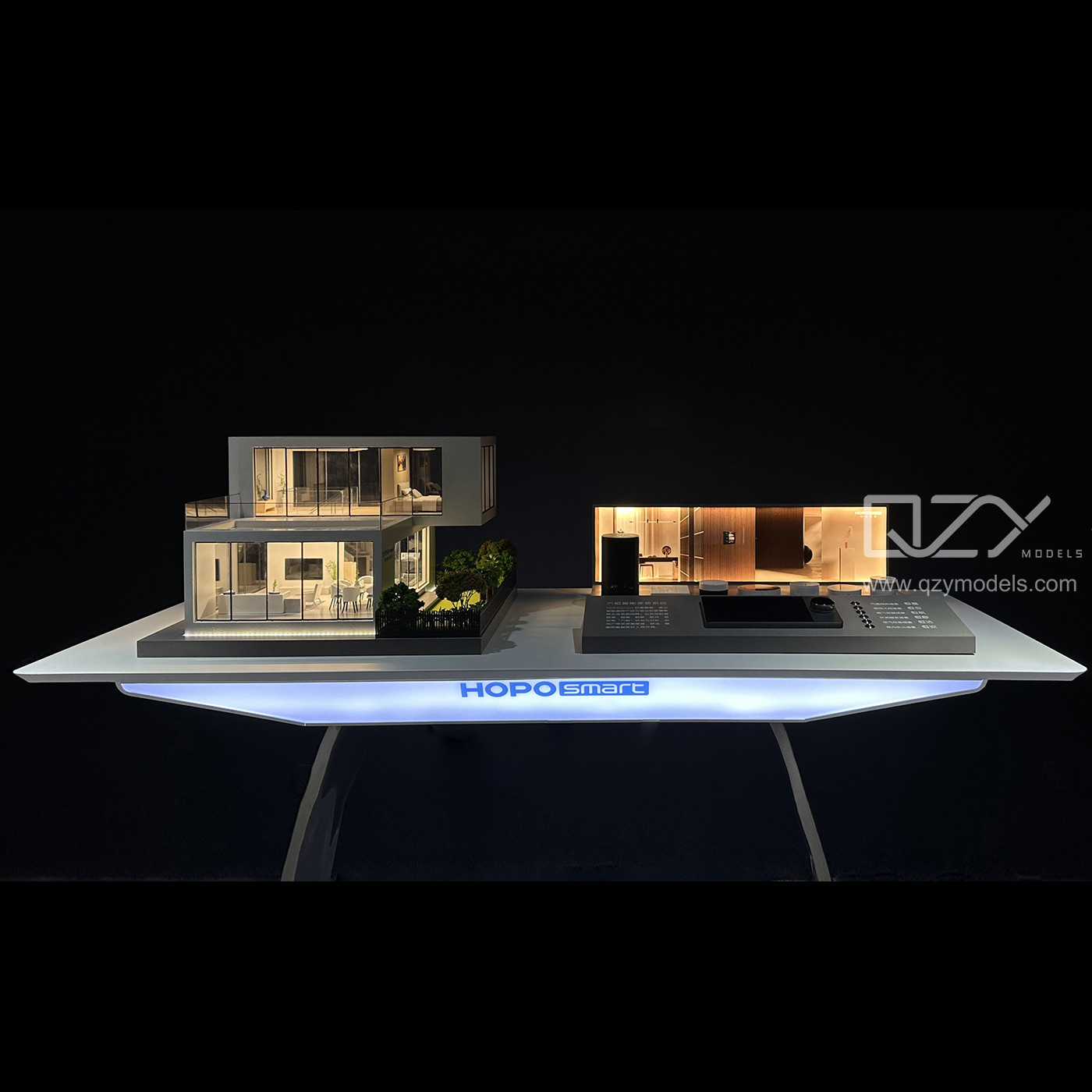 HOPO Monochrome Model Architecture 1:20 Smart House