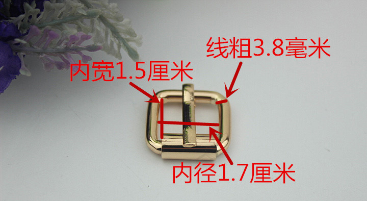 Wholesale Factory Bag Accessories Custom 17 MM Gunmetal Color Iron Metal Roller Pin Buckles For Belts
